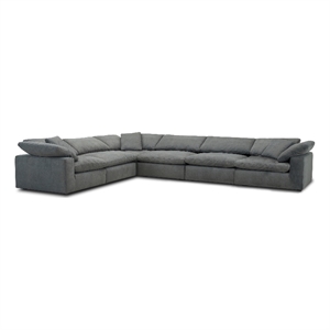 Parker Living Exhale - Mathis Thunder 6 Piece Modular Sectional