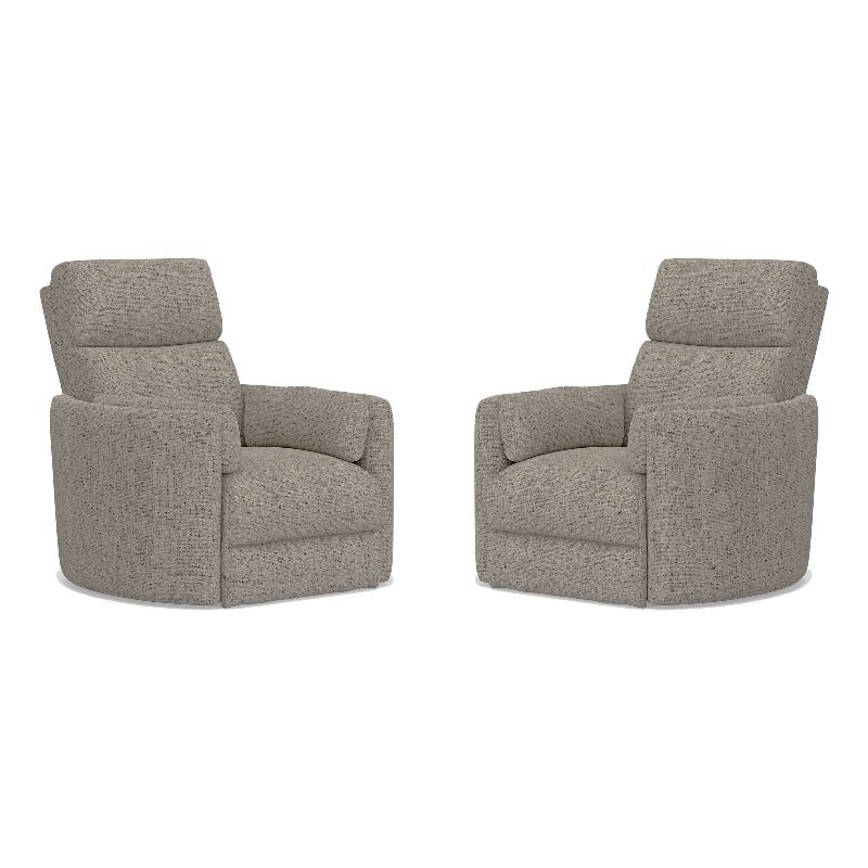 Parker Living Radius - Burlap Manual Swivel Recliner Two Pack