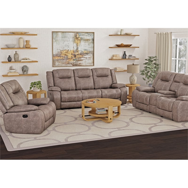 Parker Living Blake - Desert Taupe Manual Reclining Sofa Loveseat and Recliner
