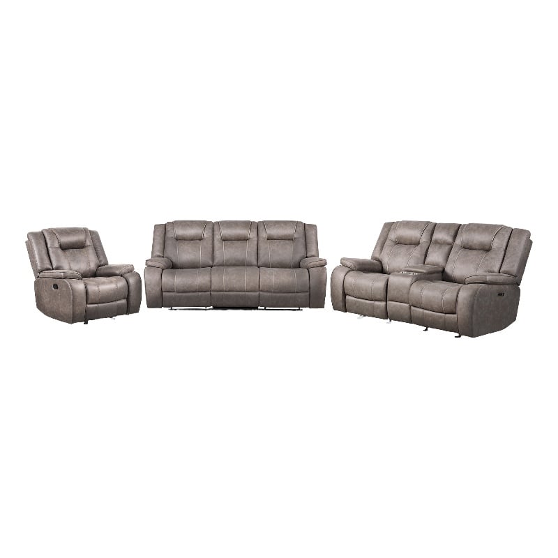 Parker Living Blake - Desert Taupe Manual Reclining Sofa Loveseat and Recliner