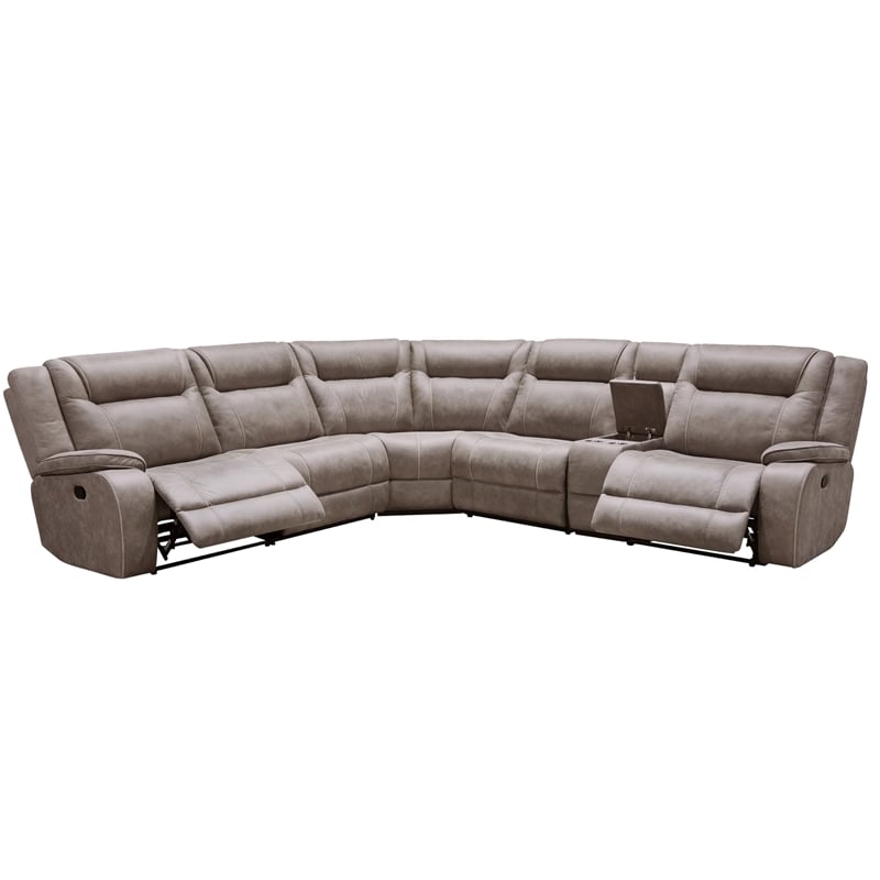 Parker Living Blake Desert Taupe 6 Piece Reclining Sectional