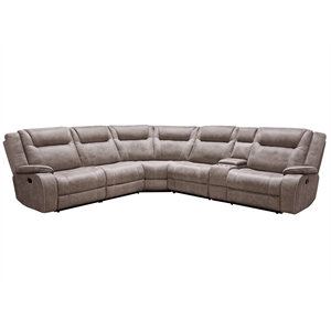 Parker Living Blake Desert Taupe 6 Piece Reclining Sectional