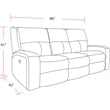 Parker Living Polaris - Slate Power Reclining Sofa Loveseat and Recliner