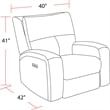 Parker Living Polaris - Slate Power Reclining Sofa Loveseat and Recliner