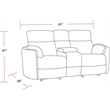 Parker Living Radius - Mega Ivory Power Reclining Sofa Loveseat and Recliner