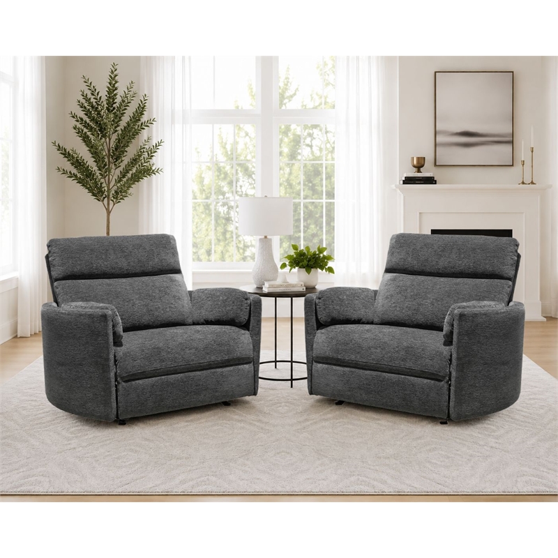 Parker Living Radius XL Mediterranean Extra Wide Power Glider Recliner Two Pack