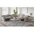 Parker Living Richland Bristol Grey 7PC Power Adj. Headrests Reclining Sectional