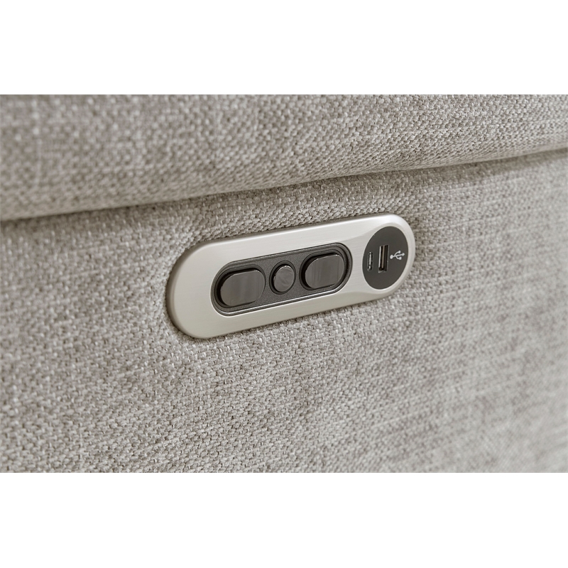 Parker Living Richland Bristol Grey 7PC Power Adj. Headrests Reclining Sectional