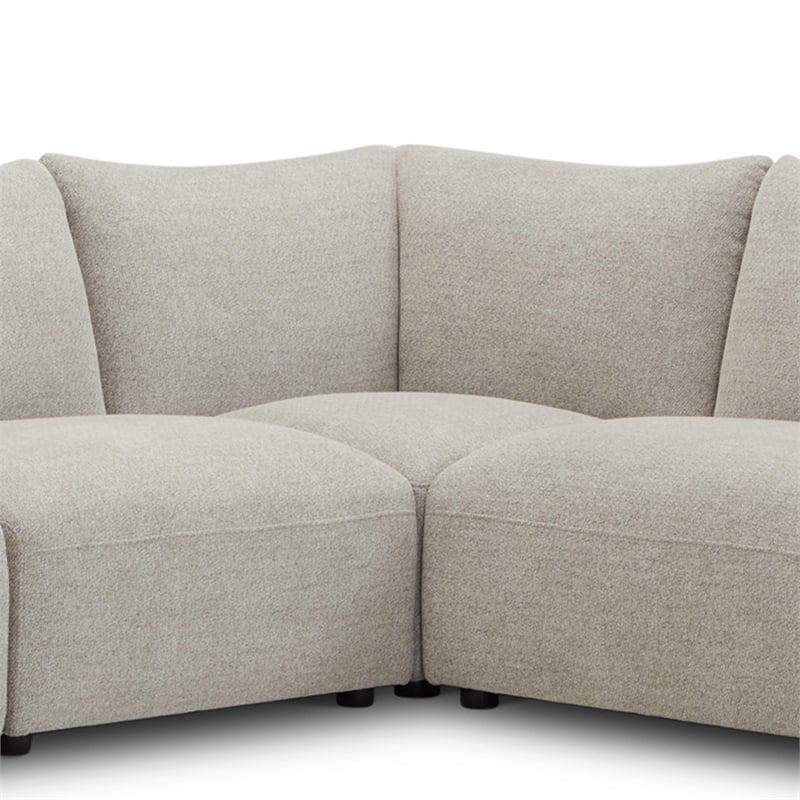 Parker Living Playful - Canes Cobblestone 6 Piece Modular Sectional