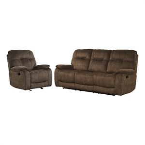 Parker Living Cooper - Shadow Brown Manual Reclining Sofa and Recliner