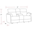 Parker Living Radius - Mega Ivory Power Reclining Sofa and Loveseat