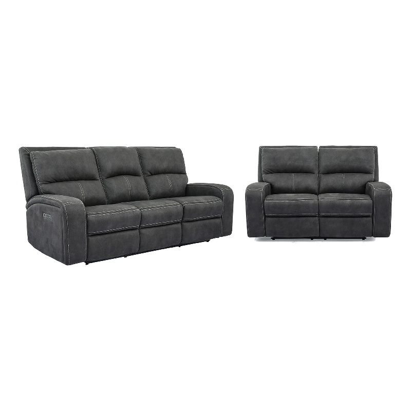 Parker Living Polaris - Slate Power Reclining Sofa and Loveseat