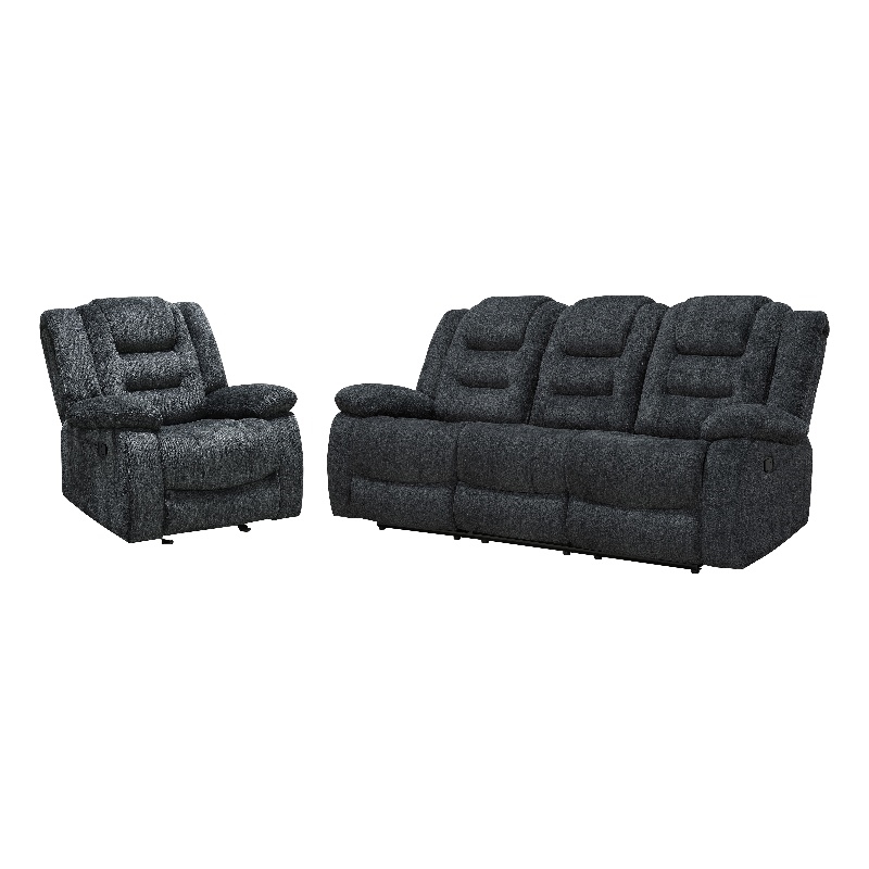 Parker Living Bolton - Misty Storm Manual Reclining Sofa and Recliner