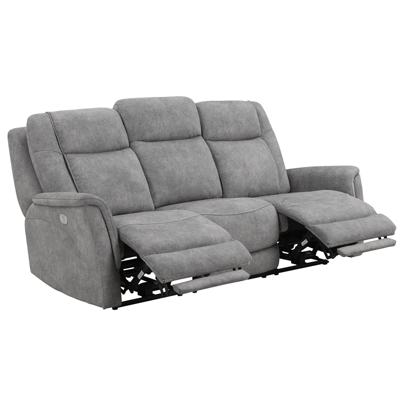 Parker Living Linus - Hudson Grey Power Reclining Sofa and Two Recliners