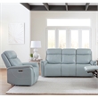 Parker Living Cascade - Seamist Grey Power Reclining Sofa and Recliner