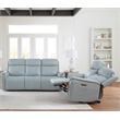 Parker Living Cascade - Seamist Grey Power Reclining Sofa and Loveseat