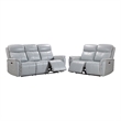 Parker Living Cascade - Seamist Grey Power Reclining Sofa and Loveseat