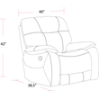 Parker Living Cooper - Shadow Grey Manual Reclining Sofa and Recliner
