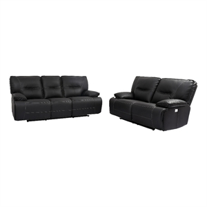 Parker Living Spartacus - Black Power Reclining Sofa and Loveseat