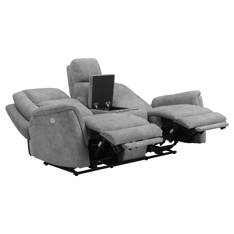 Parker Living Linus - Hudson Grey Power Reclining Sofa and Loveseat