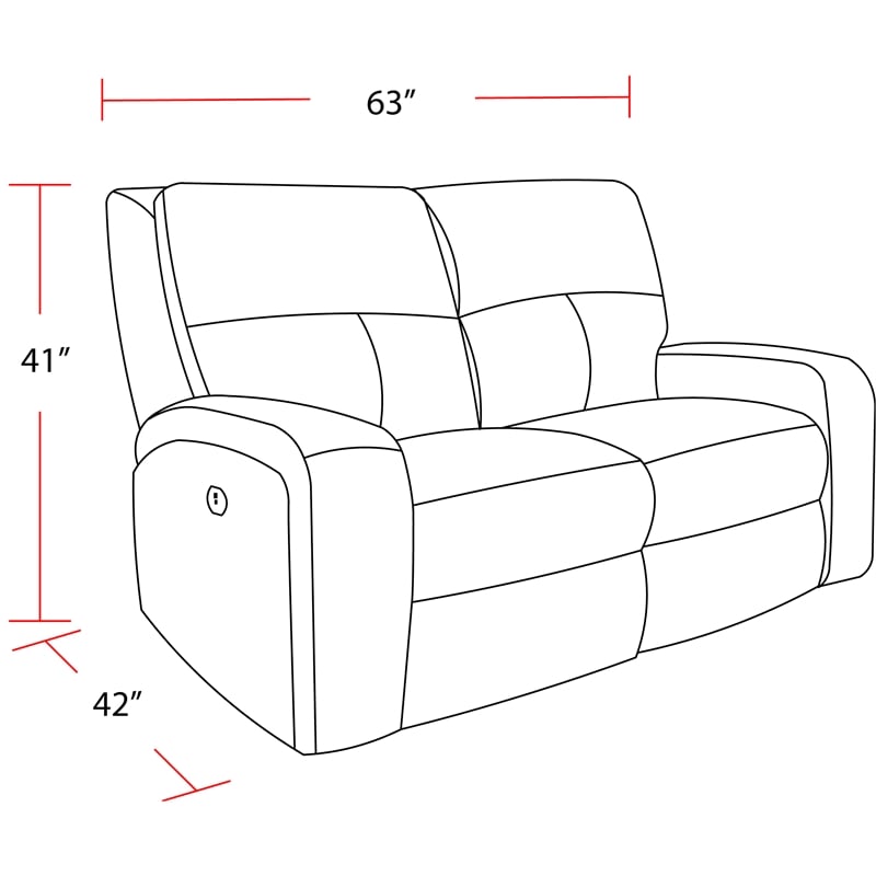 Parker Living Polaris - Bizmark Grey Power Reclining Sofa and Loveseat