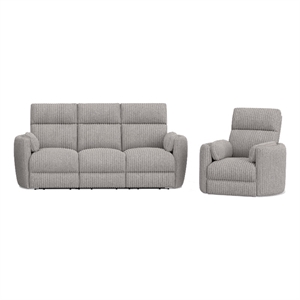 parker living radius - mega grey power reclining sofa and recliner