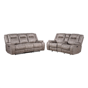 Parker Living Blake - Desert Taupe Manual Reclining Sofa and Loveseat