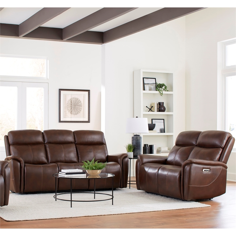 Parker Living Cascade - Auburn Power Reclining Sofa and Loveseat