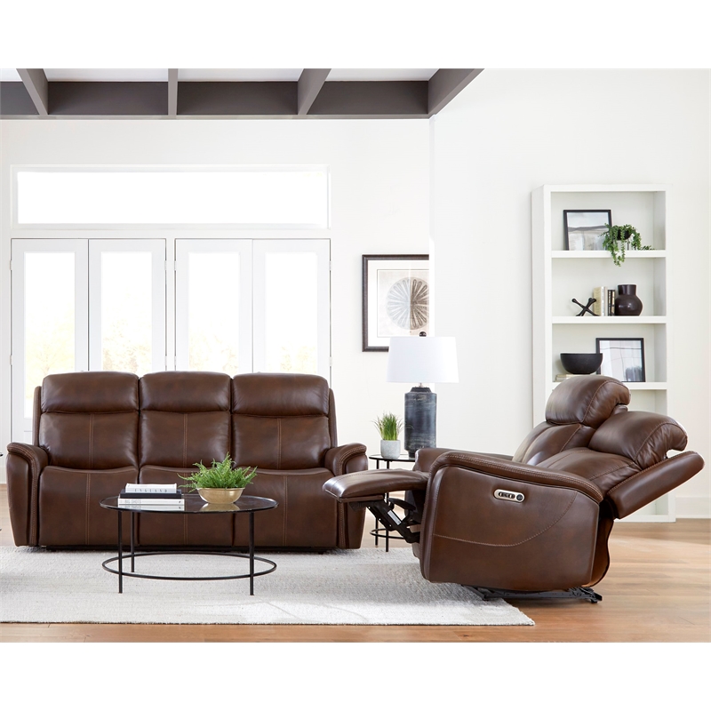 Parker Living Cascade - Auburn Power Reclining Sofa and Loveseat