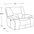 Parker Living Spartacus - Black Power Reclining Sofa and Two Recliners