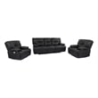 Parker Living Spartacus - Black Power Reclining Sofa and Two Recliners