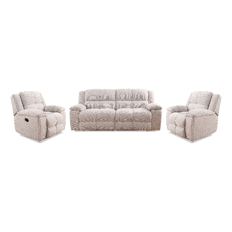 Parker Living Buster - Opal Taupe Manual Glider Reclining Sofa and Two Recliners