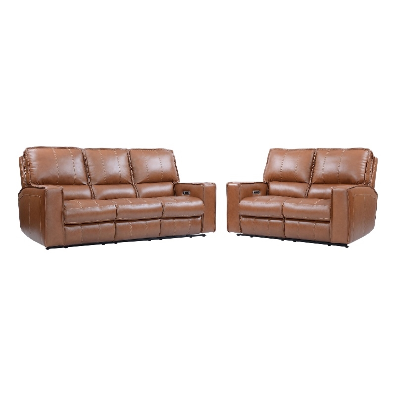 Parker Living Rockford - Verona Saddle Power Reclining Sofa and Loveseat