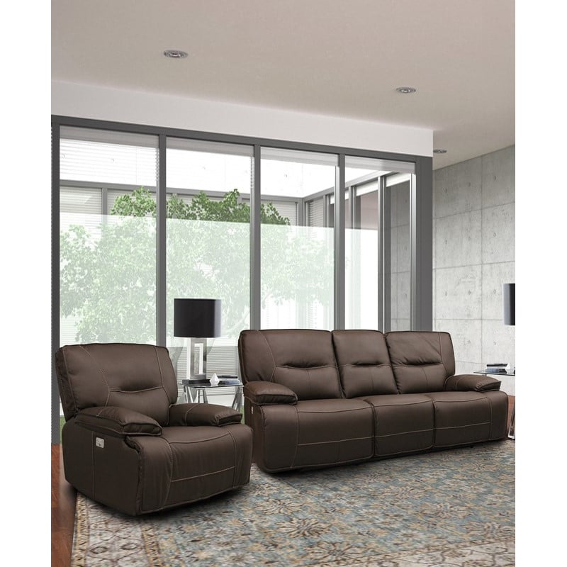 Parker Living Spartacus - Chocolate Power Reclining Sofa and Recliner