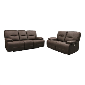 Parker Living Spartacus - Chocolate Power Reclining Sofa and Loveseat