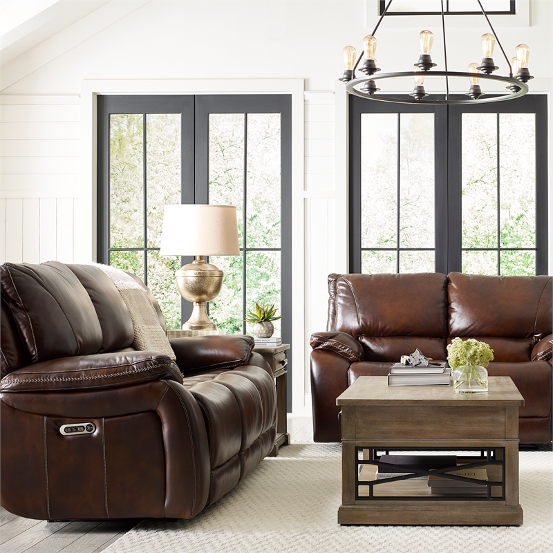 Parker Living Vail - Burnt Sienna Power Reclining Sofa and Loveseat