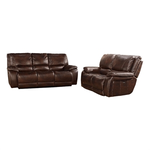Parker Living Vail - Burnt Sienna Power Reclining Sofa and Loveseat