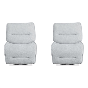 parker living leo - silver fox armless recliner two pack