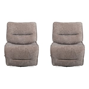 parker living leo - wheat armless recliner two pack