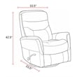 Parker Living Gemini - Capri Charcoal Swivel Glider Recliner Two Pack