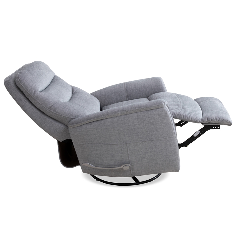 Parker Living Gemini - Capri Silver Swivel Glider Recliner Two Pack