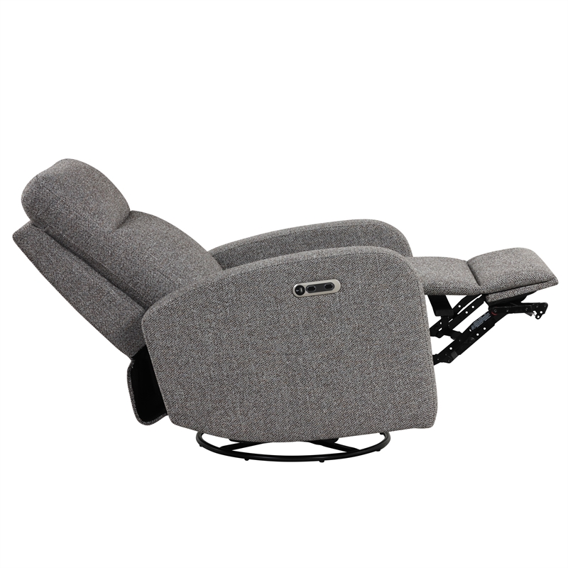 Parker Living Thriller Natural Beauty Grey Power Swivel Glider Recliner Two Pack