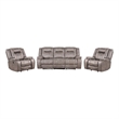 Parker Living Blake Desert Taupe Manual Glider Reclining Sofa and Two Recliners