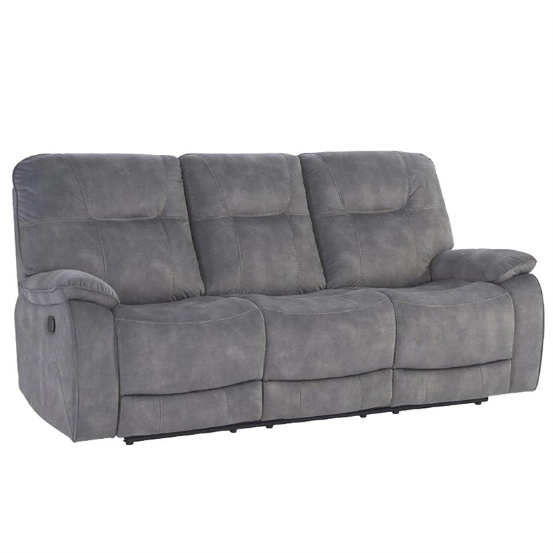 Parker Living Cooper Shadow Grey Manual Glider Reclining Sofa and Two Recliners