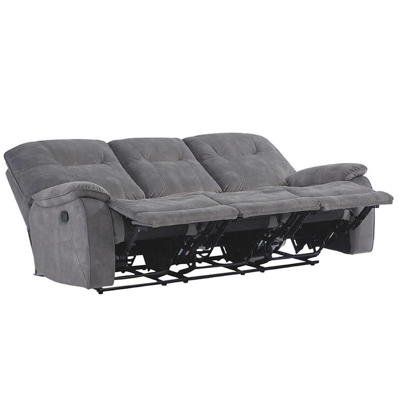 Parker Living Cooper Shadow Grey Manual Glider Reclining Sofa and Two Recliners