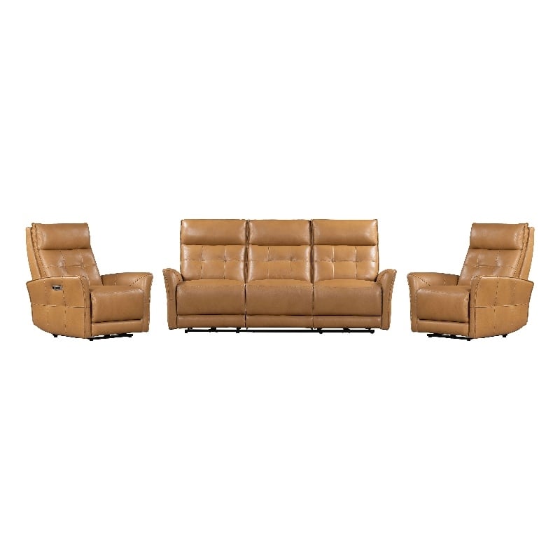 Parker Living Gershwin Lucca Butterscotch Power Reclining Sofa and Two Recliners