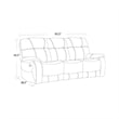 Parker Living Cooper Shadow Natural Manual Glider Reclining Sofa and 2 Recliners