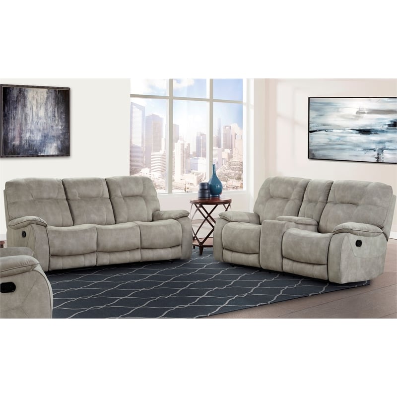 Parker Living Cooper - Shadow Natural Manual Reclining Sofa and Loveseat