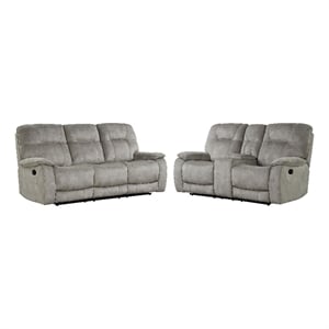 Parker Living Cooper - Shadow Natural Manual Reclining Sofa and Loveseat