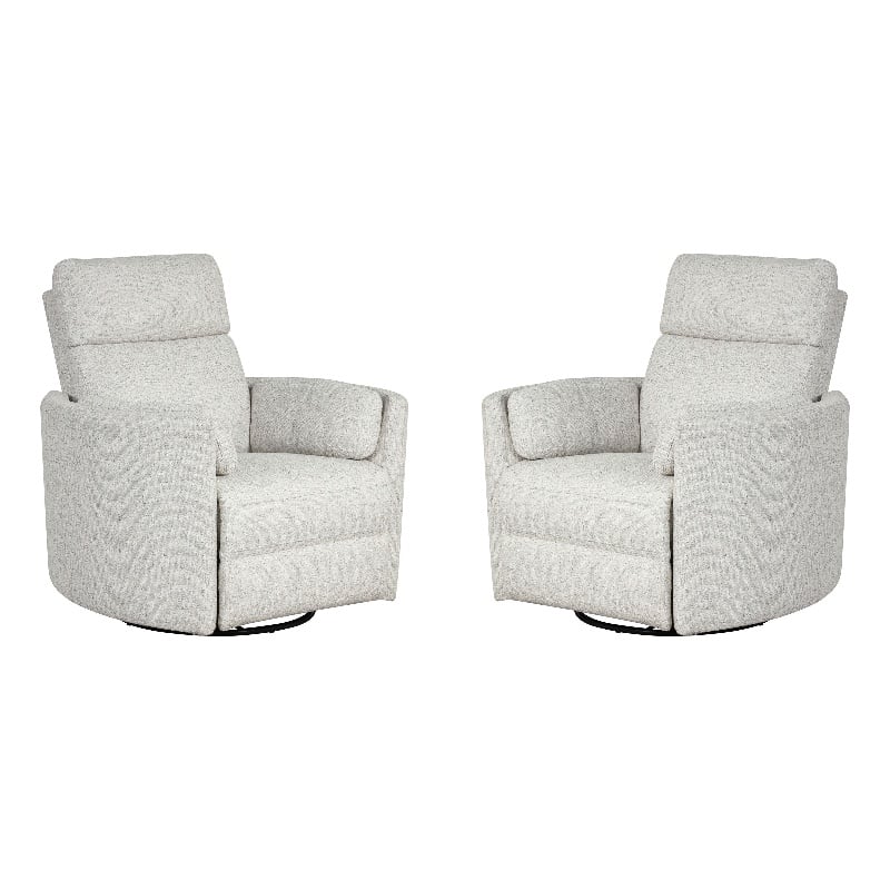 Parker Living Radius Natural Beauty Quartz Power Swivel Glider Recliner Two Pack